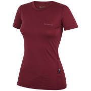 Camiseta de mujer Zulu Merino 160 Short 4C burdeos wine
