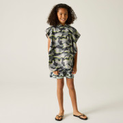 Poncho para niños Regatta Kids Towel Robe DrkStrmCamo