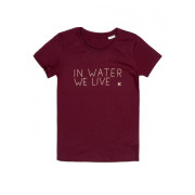 Camiseta de mujer Hiko Iwwl W T-Shirt burdeos