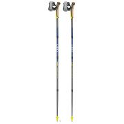 Bastones de senderismo Leki Traveller FX.One Carbon gris silvergray-midnightblue dark metallic-neonyellow
