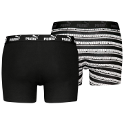 Calzoncillos bóxer para hombre Puma Elements Striped Boxers 2P