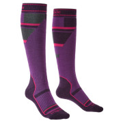 Calcetines para niños Bridgedale Ski Mountain Junior violeta purple/grey/070