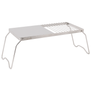 Rejilla de barbacoa Easy Camp Campfire Grill Trivet plata