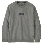 Sudadera de hombre Patagonia Men's '95 Oval Logo Uprisal Crew Sweatshirt gris Gravel Heather