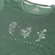 Camiseta de mujer MOOA Merino Lyolite Bloom 150 Short