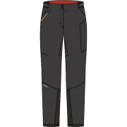 Pantalones de mujer Direct Alpine Rebel Lady 1.0 negro Anthracite/Coral