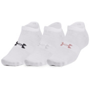 Juego de calcetines Under Armour Essential No Show 3pk blanco White / White / Retro Pink