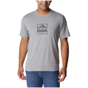 Camiseta de hombre Columbia Tech Trail™ Front Graphic SS Tee gris claro Cool Grey Hthr, Tested Tough PDX Graphic