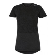 Camiseta funcional de mujer Husky Merino 100 Kr. Rukáv L negro