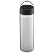 Botella de acero inoxidable Klean Kanteen Wide w/Wide Loop Cap - brushed stainless 800 ml plata silver