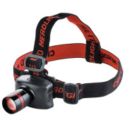 Linterna frontal Extol Cree 120lm negro/rojo