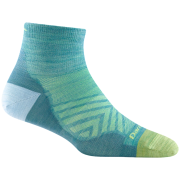 Calcetines de mujer Darn Tough Run Quarter Ultra-Lightweight azul aqua