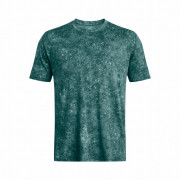 Camiseta funcional de hombre Under Armour Rush Energy Print SS azul/verde HydroTeal/HydroTeal