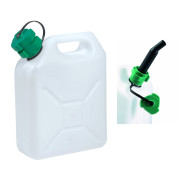 Bidón Eda Jerrycan 5L s nálevkou blanco