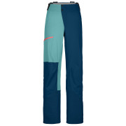 Pantalones de mujer Ortovox 3L Ortler Pants W azul petrol blue