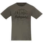 Camiseta de hombre Bergans Classic V2 Tee verde Green Mud