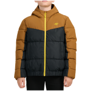 Chaqueta de invierno para niños 4F Down Jacket M0915 Light Brown negro/marrón Light Brown