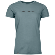 Camiseta funcional de mujer Ortovox 150 Cool Brand Ts W gris Icy Shore
