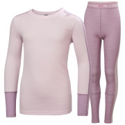 Juego funcional para niños Helly Hansen Jr Lifa Merino Midweight Set Purple Clay rosa/violeta 676 Purple Clay