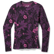 Camiseta funcional de mujer Smartwool W Classic Thermal Merino BL Crew Boxed violeta Purple Iris Floral