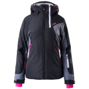 Chaqueta de mujer Brugi 2AKB negro/gris Black/Grey/Pink