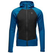 Sudadera funcional de hombre Black Diamond M Coefficient Lt Hybrid Hoody azul/negro Kingfisher-Black (9038)