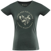 Camiseta de mujer Alpine Pro Nega verde myrtle