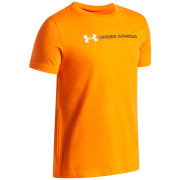 Camiseta funcional para niños Under Armour UA B Logo Wordmark SS Outrageous Orange