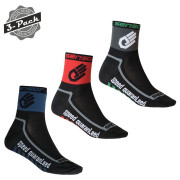 Calcetines Sensor 3-Pack Race Lite Hand negro black, red, blue