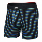 Calzoncillos bóxer Saxx Vibe Xtra Super Soft Boxer Brief Fly azul/negro gent's stripe-sport blue