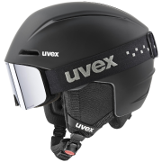 Juego de casco y gafas Uvex Viti set negro mate black matt