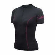 Maillot de ciclismo para mujer Sensor Coolmax Entry negro True black