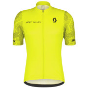 Maillot de ciclismo de hombre Scott M's RC Team 10 SS amarillo/negro sulphur yellow/black