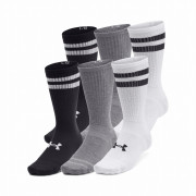Juego de calcetines Under Armour Essential 6Pk Crew blanco/negro White/White/Black