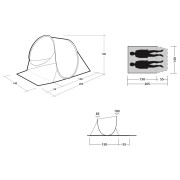 Tienda de playa Outwell Eastbourne Beach Shelter