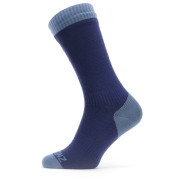 Calcetines impermeables SealSkinz WP Warm Weather Mid Lenght azul/ azul claro NavyBlue
