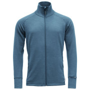 Sudadera funcional de hombre Devold Nibba Merino Jkt Man azul claro Blue Melange