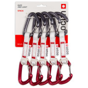 Juego de cintas express Ocún Kestrel QD Bio-Dyn-Ring 15 mm 10 cm 5-Pack rojo Red