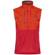 Chaleco de mujer Norrona senja aero90 Vest rojo Arednalin