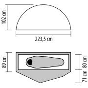 Tienda ultraligera NEMO Equipment Dragonfly OSMO Bikepack 1P