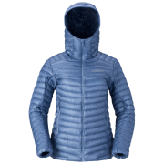 Chaqueta de plumón para mujer Norrona trollveggen down800 super light Hood azul Infinity