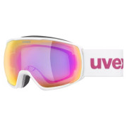Gafas de esquí Uvex Victorious CV blanco WHITE MATT SL/MIRROR PINK-GREEN S2