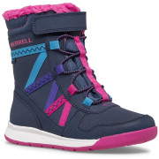 Botas de nieve para niños Merrell Snow Crush 2.0 Wtpf azul/rosa NavyMulti