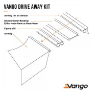 Juego de conexión Vango Driveaway Kit for 6mm & 6mm Rails 4m Set