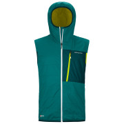 Chaleco de hombre Ortovox Swisswool Piz Duan Vest M verde Pacific Green