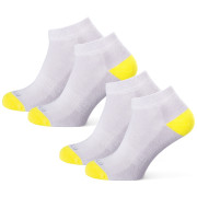 Calcetines Zulu Everyday 100M 2-pack gris/amarillo Light Grey/Yellow