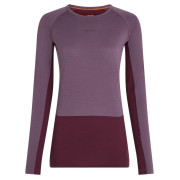 Camiseta funcional de mujer Icebreaker W Mer 200 ZoneKnit LS Crewe violeta Dkber/Greplu/Cb