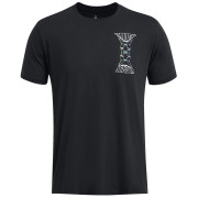 Camiseta de hombre Under Armour Dusk to Dawn Skul SS negro/blanco Black/White