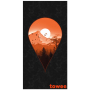 Toalla de secado rápido Towee Next Destination 80x160 cm negro/naranja NextDestination