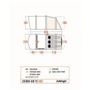 Tienda de campaña Vango Sierra Air TC 300